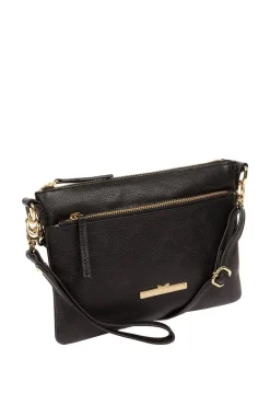 'Lytham' Leather Cross Body Clutch Bag