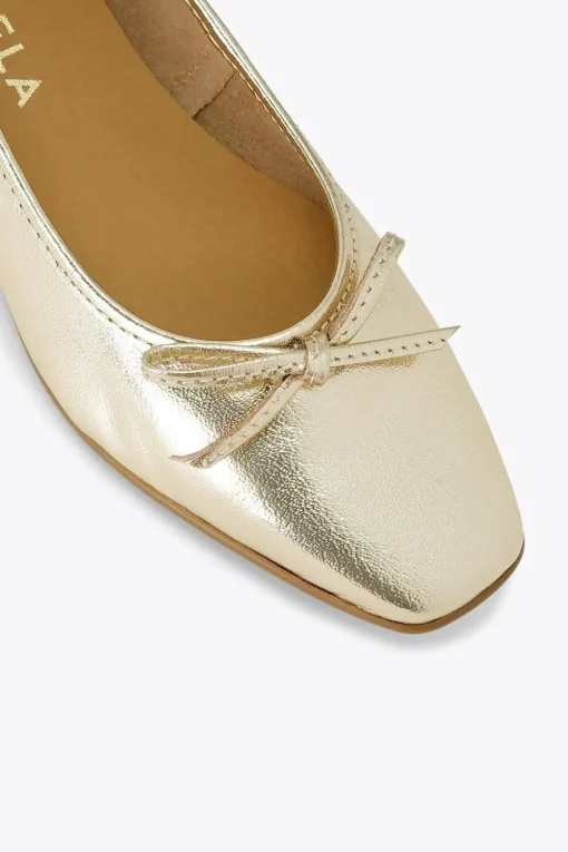 'Mya Bow' Leather Flats
