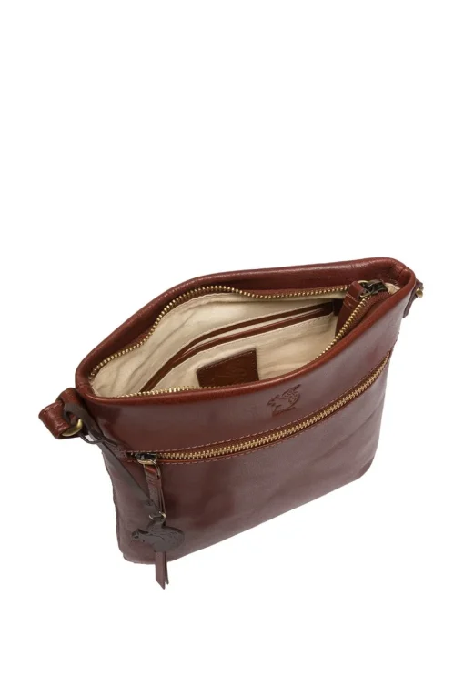 'Sable' Leather Cross Body Bag