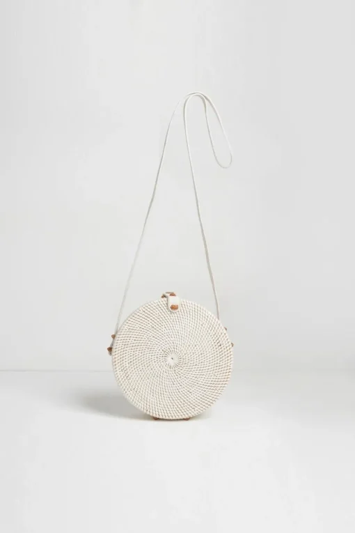 'Santorini' Round Basket Bag