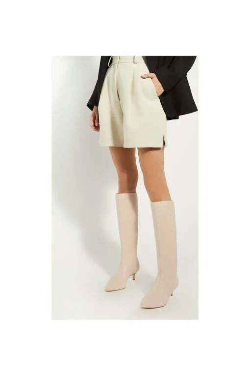 'Smooth' Leather Knee High Boots