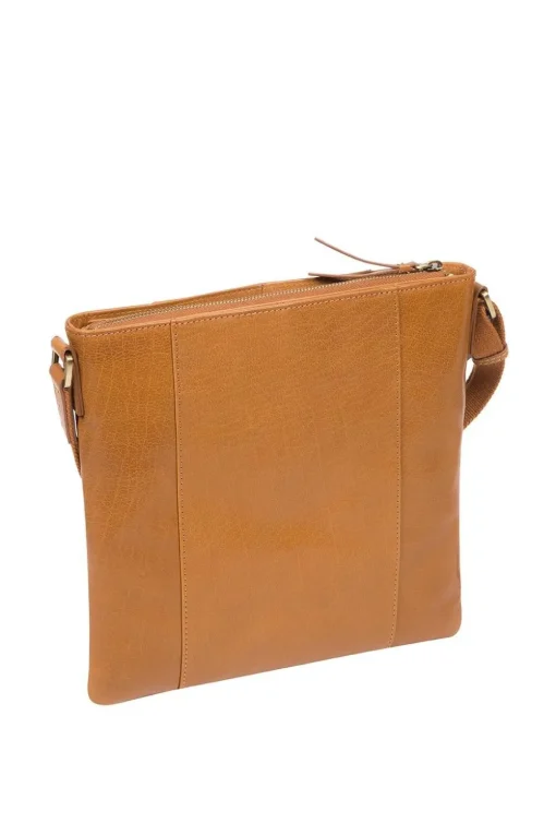 'Sol' Leather Cross Body Clutch Bag
