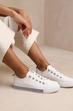 'Splendor' Crystal Trim Trainers