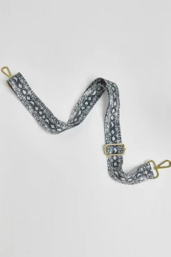 'Verona' Crossbody Tassel Bag With Snake Print Strap