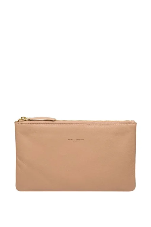 'Wilmslow' Nappa Leather Clutch Bag