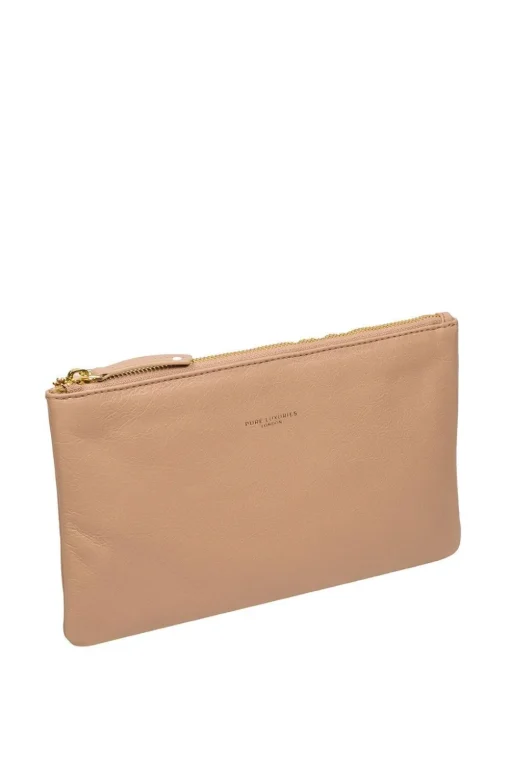 'Wilmslow' Nappa Leather Clutch Bag