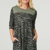 Zebra Print Short Skater Dress