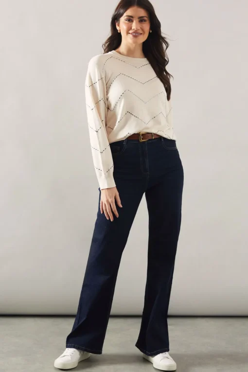 Zig Zag Beaded Jumper