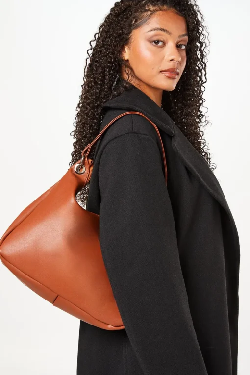 Zip Detail Shoulder Bag