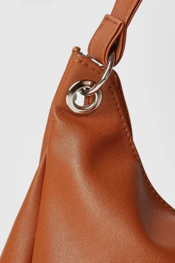 Zip Detail Shoulder Bag